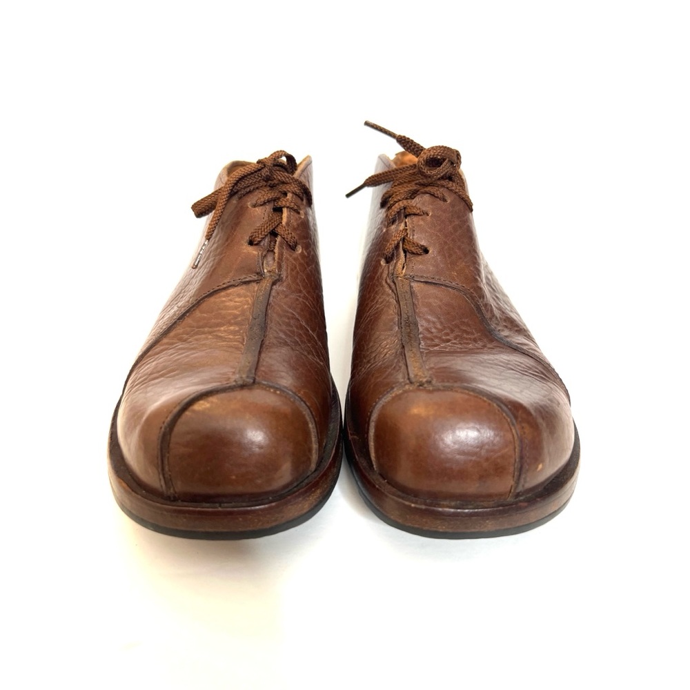 CYDWOQ Curve Cognac Brown Leather Lace-up Shoes Sz 7.5 (41) - Picture 4 of 12